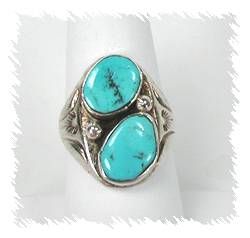Navajo Sterling Silver Turquoise  Ring