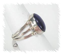 Navajo Sterling Silver Lapis  Ring