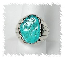 Navajo Sterling Silver Turquoise  Ring