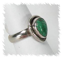 Navajo Sterling Silver Turquoise Ring