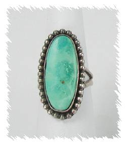Navajo Sterling Silver Turquoise Ring