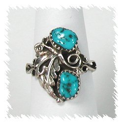 Navajo Sterling Silver Turquoise Ring