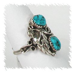 Navajo Sterling Silver Turquoise Ring