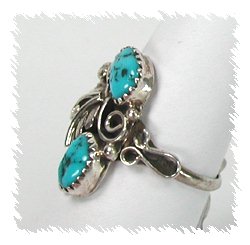 Navajo Sterling Silver Turquoise Ring