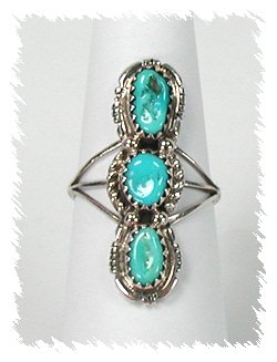 Navajo Sterling Silver Turquoise Ring