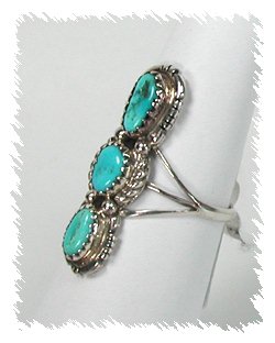 Navajo Sterling Silver Turquoise Ring