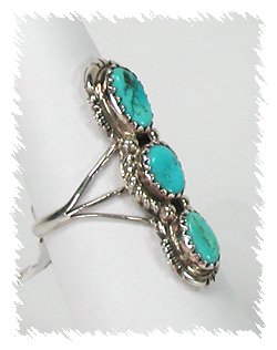 Navajo Sterling Silver Turquoise Ring