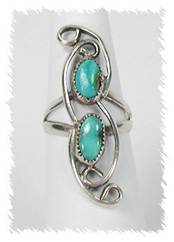 Navajo Sterling Silver Turquoise Ring