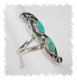 Navajo Sterling Silver Turquoise Ring