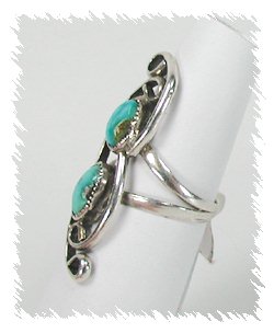 Navajo Sterling Silver Turquoise Ring