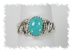 Navajo Sterling Silver Turquoise Ring