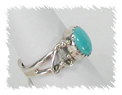 Navajo Sterling Silver Turquoise Ring