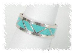 Navajo Sterling Silver Turquoise Ring
