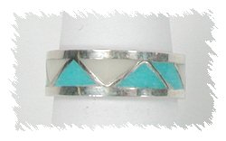 Navajo Sterling Silver Turquoise Ring