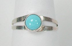 Navajo Sterling Silver Turquoise Ring