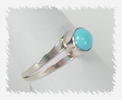 Navajo Sterling Silver Turquoise Ring