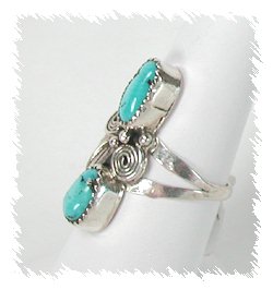 Navajo Sterling Silver Turquoise Ring