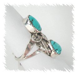 Navajo Sterling Silver Turquoise Ring
