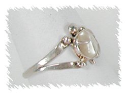 Zuni Sterling Silver Mother of Pearl Ring