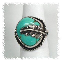 Navajo Sterling Silver Turquoise  Ring