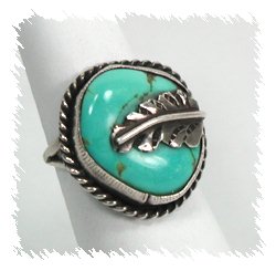 Navajo Sterling Silver Turquoise  Ring
