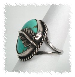 Navajo Sterling Silver Turquoise  Ring