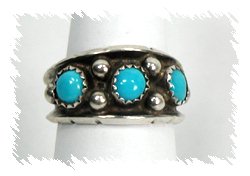 Navajo Sterling Silver TurquoiseRing