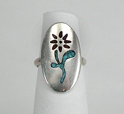 Navajo Sterling Silver Turquoise Ring