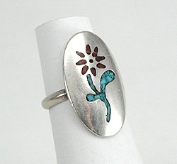 Navajo Sterling Silver Turquoise Ring