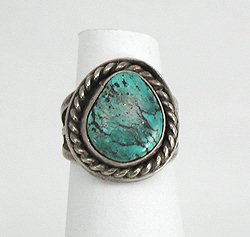 Navajo Sterling Silver Turquoise Ring