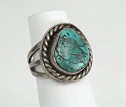 Navajo Sterling Silver Turquoise Ring