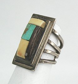 Navajo Sterling Silver Turquoise Ring