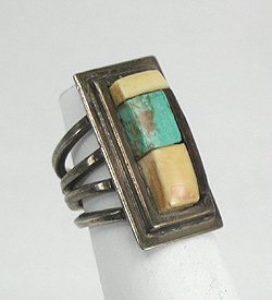 Navajo Sterling Silver Turquoise Ring