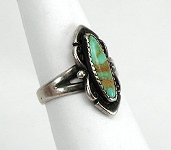 Navajo Sterling Silver Turquoise Ring