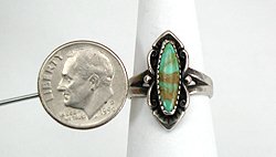 Navajo Sterling Silver Turquoise Ring