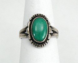 Navajo Sterling Silver Turquoise Ring