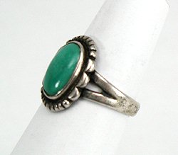 Navajo Sterling Silver Turquoise Ring
