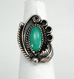 Navajo Sterling Silver Turquoise Ring