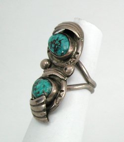 Navajo Sterling Silver Turquoise Ring