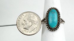Navajo Sterling Silver Turquoise Ring