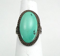 Navajo Sterling Silver Turquoise Ring