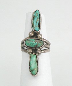 Navajo Sterling Silver Turquoise Ring