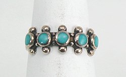 Navajo Sterling Silver Turquoise Ring