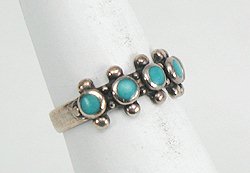 Navajo Sterling Silver Turquoise Ring