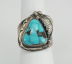 Navajo Sterling Silver Turquoise Ring