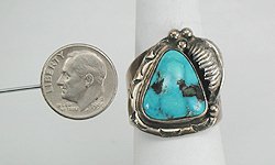 Navajo Sterling Silver Turquoise Ring