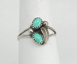 Navajo Sterling Silver Turquoise Ring