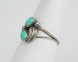 Navajo Sterling Silver Turquoise Ring