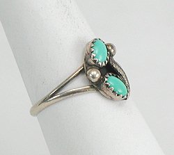Navajo Sterling Silver Turquoise Ring