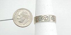 Navajo Sterling Silver Medicine Bear Ring
